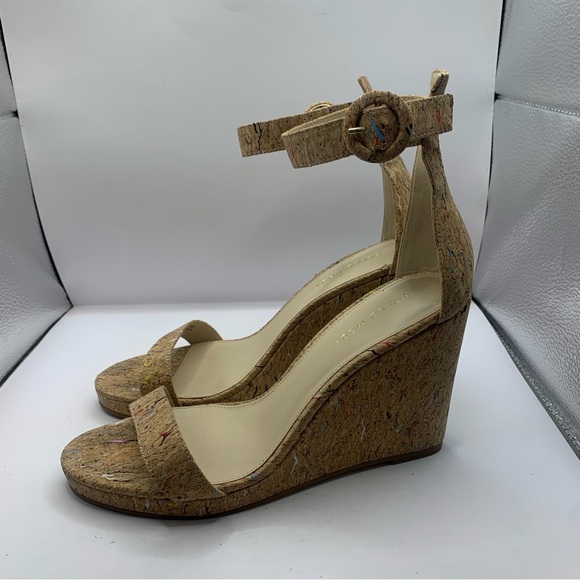 PELLE MODA NISHA wedge sandals ankle strap size 9.5M - Picture 4 of 9